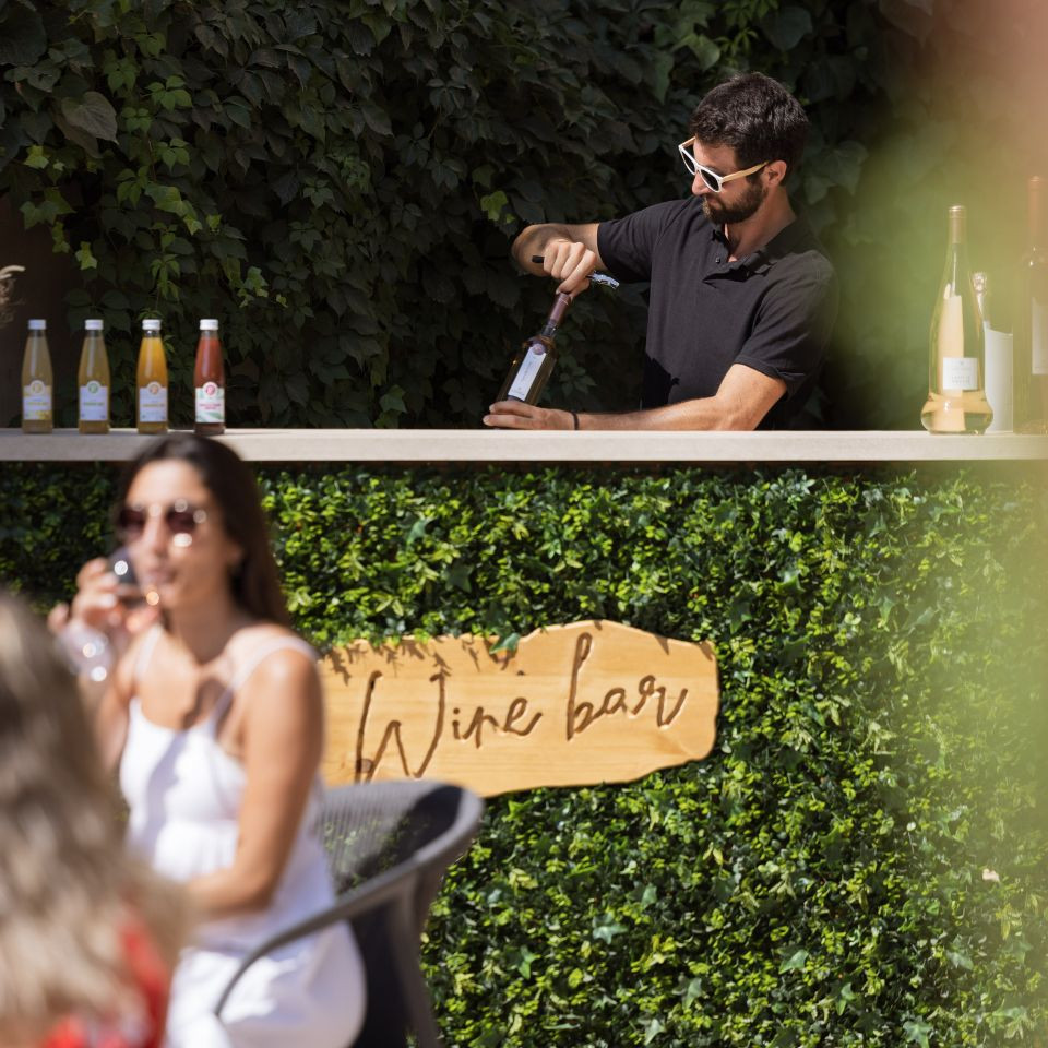 Taste the estate’s wines at the Roseline wine bar in Provence.