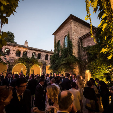 Outdoor cloister area